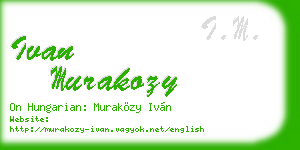 ivan murakozy business card